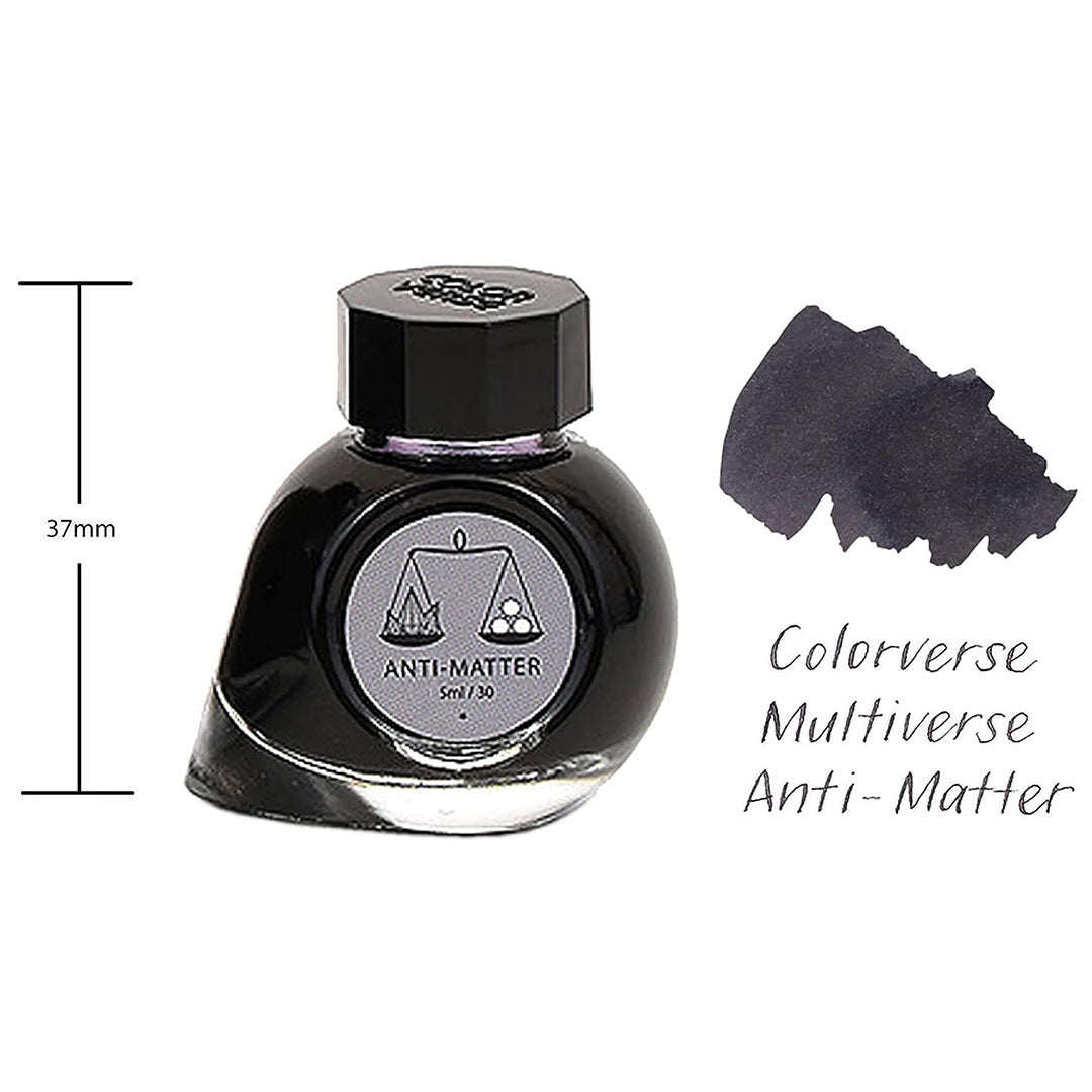 Colorverse Mini |  Gray | Fountain Pen Bottled Ink | 5ml | Anti-Matter