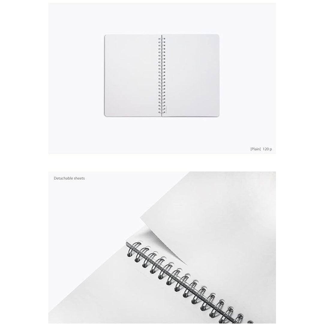 Colorverse | Nebula | Casual Series | Spiral Bound Notebook | Plain | Black