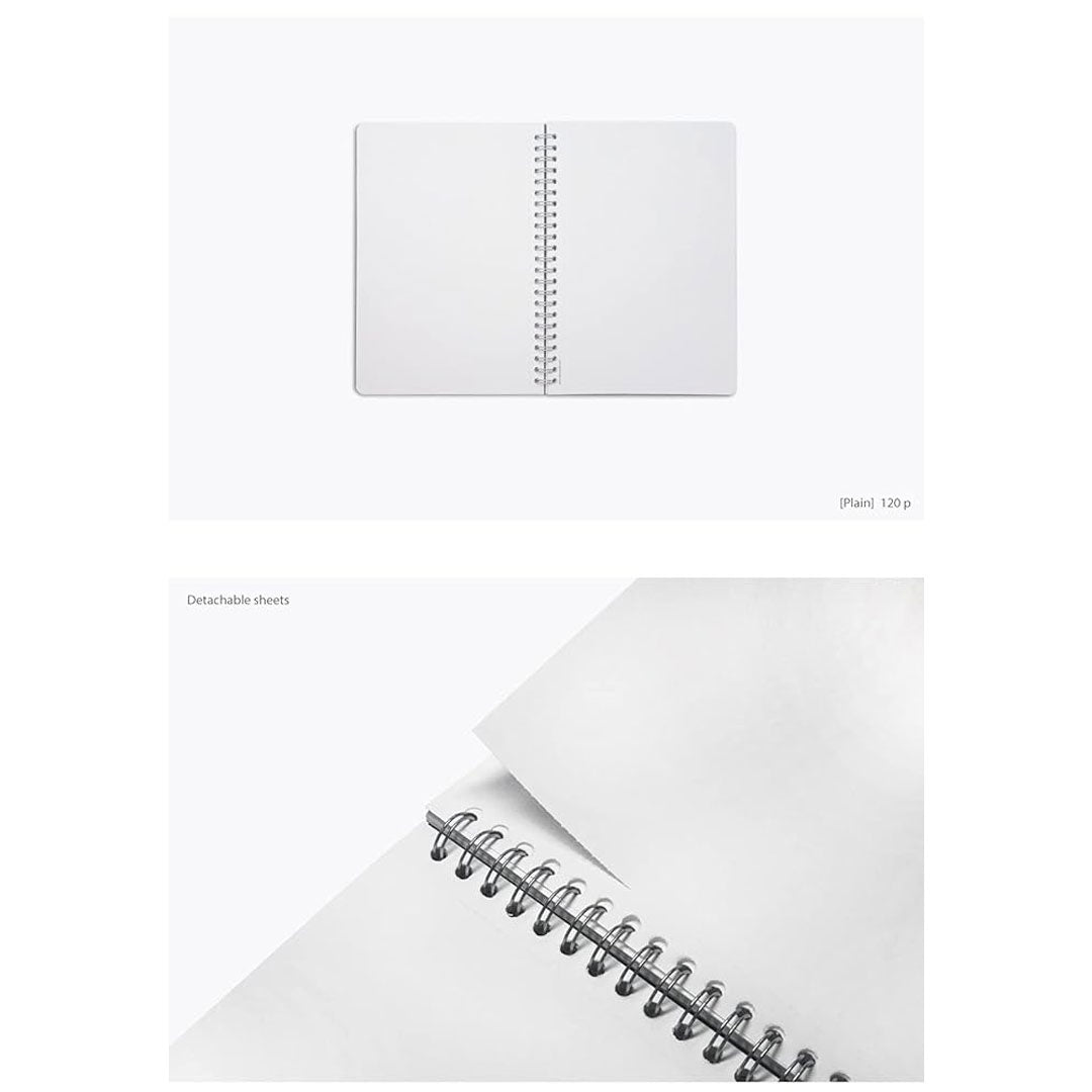 Colorverse | Nebula | Casual Series | Spiral Bound Notebook | Plain | Oil Green