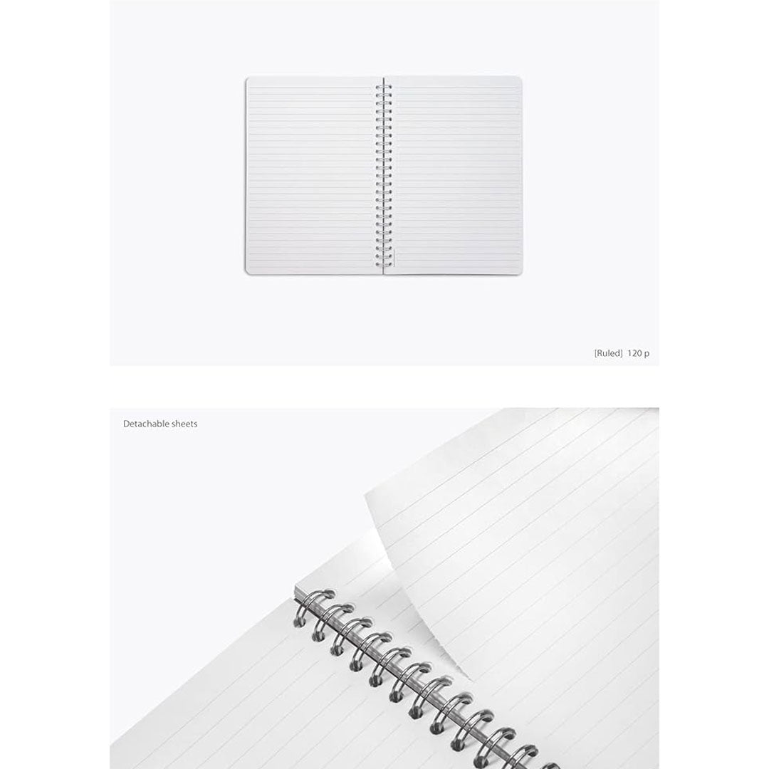 Colorverse | Nebula | Casual Series | Spiral Bound Notebook | Ruled | Black