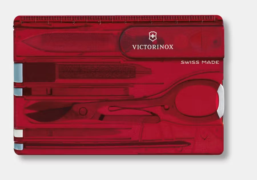 Victorinox Swiss Card Classic , Red, Transluent