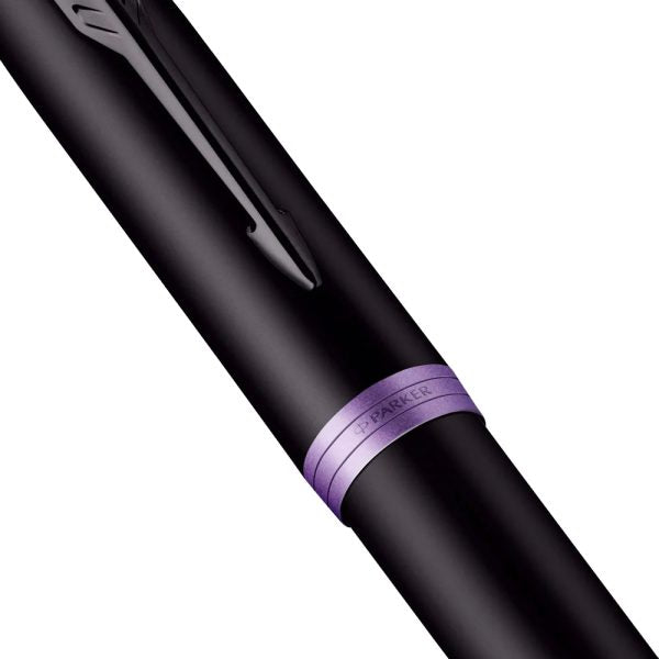 Parker IM Amethyst Purple Black Metal Trim Fountain Pen