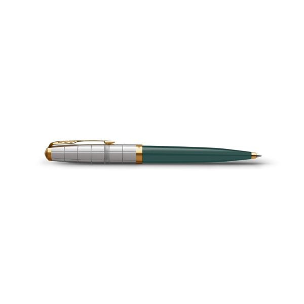 Parker 51 Forest Green Gold Trim Ballpoint Pen