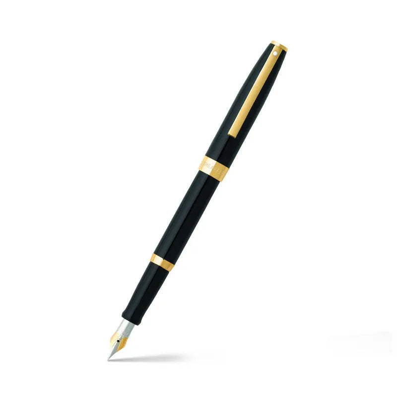 Sheaffer SAGARIS 9471 Gloss Black With Gold Tone Trim Fountain Pen Medium Nib