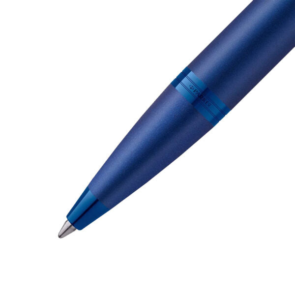Parker IM Monochrome Blue Trim Ballpoint Pen