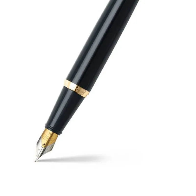 Sheaffer 9325 Gift 300 Glossy Black with Gold Tone Trim Fountain Pen Medium Nib