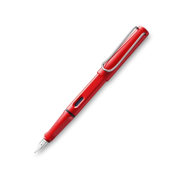 Lamy 016 Safari Red Fountain Pen M-Nib