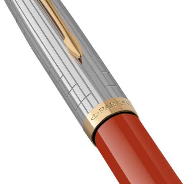Parker 51 Red Rage GT Fountain Pen Fine Nib