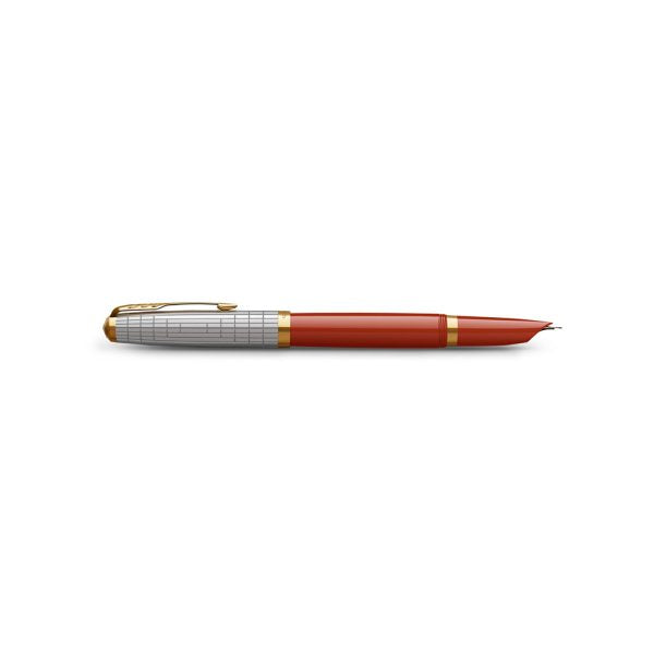 Parker 51 Red Rage GT Fountain Pen Fine Nib