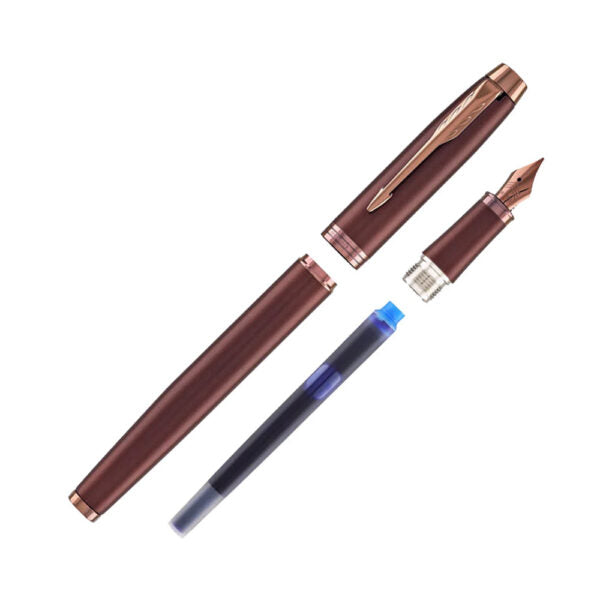 Parker IM Monochrome Burgundy Trim Fountain Pen