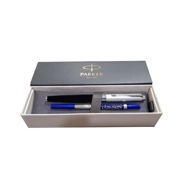 Parker Aster Silver Black CT Rollerball Pen