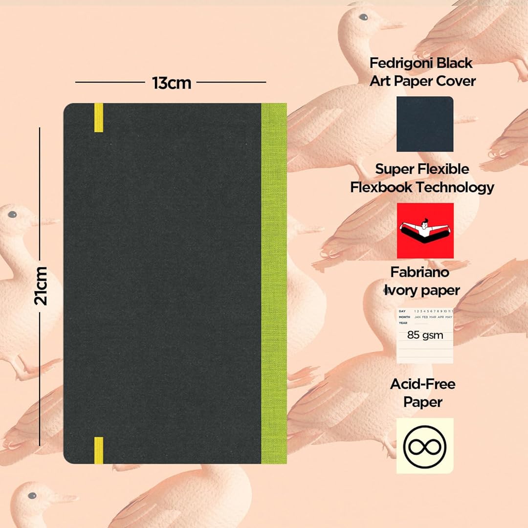 Flexbook | Open Date | Medium A5 Size Planner | Light Green | Flex Global