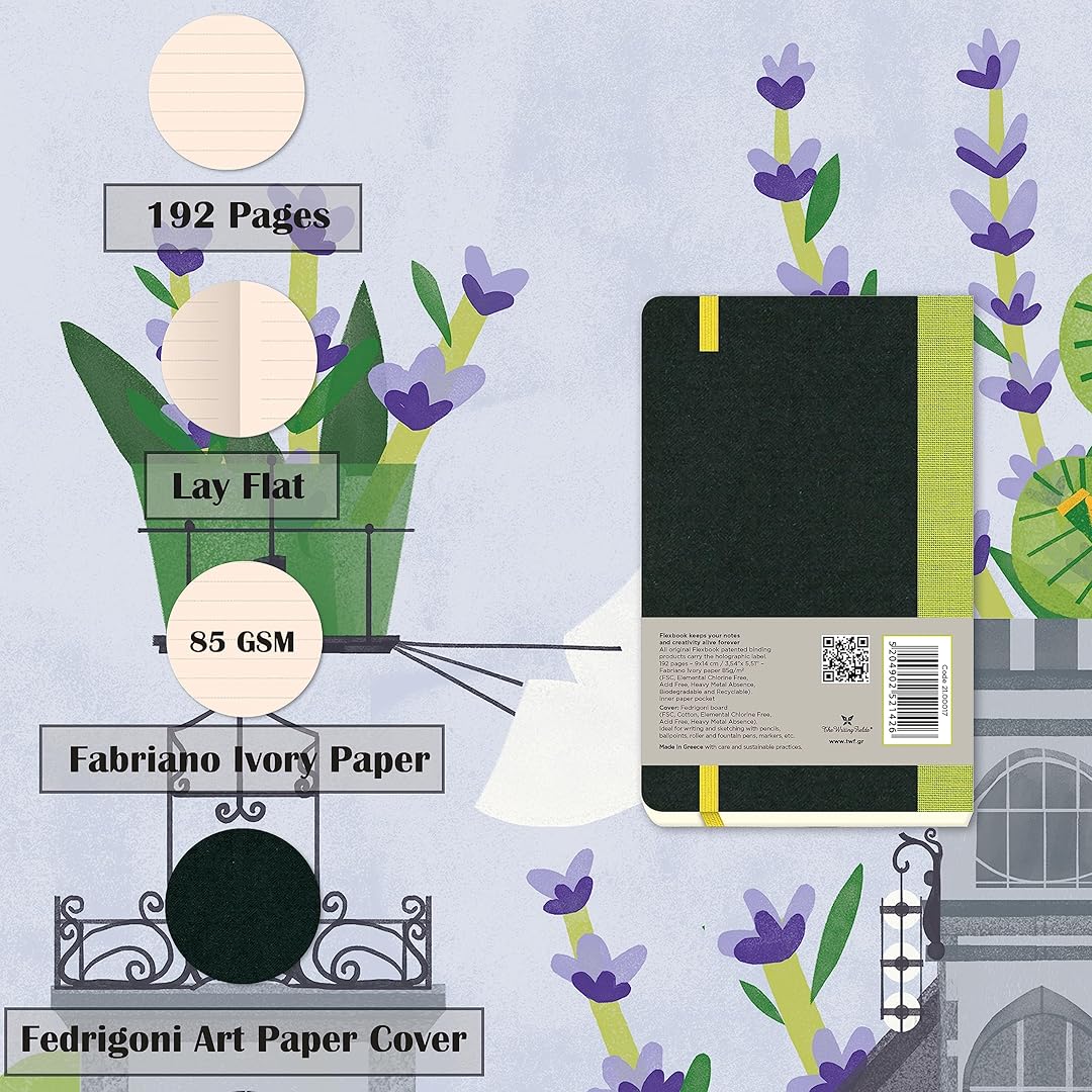 Flexbook | Ruled | Pocket A6 Size Notebook | Light Green | Flex Global