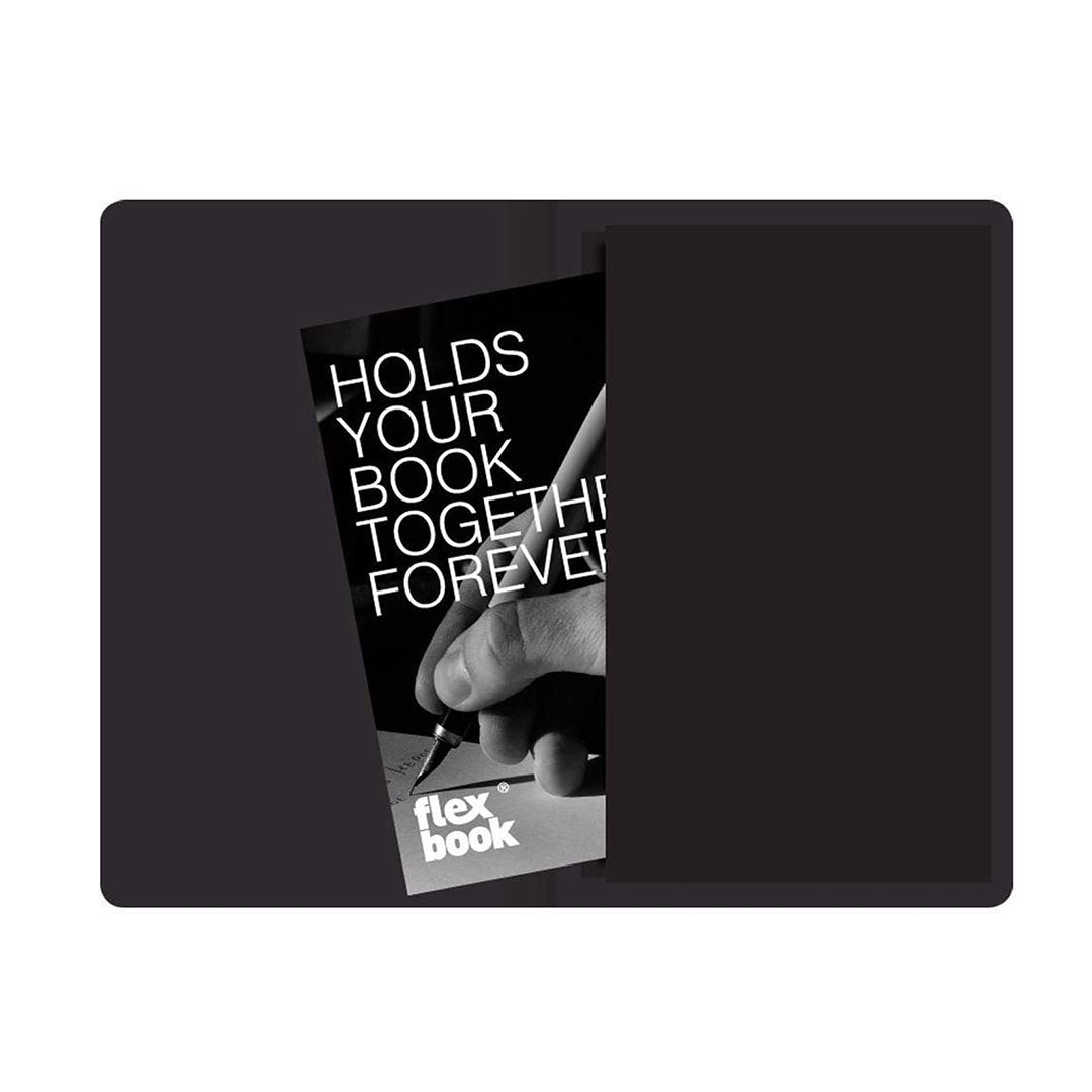 Flexbook | Ruled | Medium A5 Size Notebook | Black | Visions 'All Angles' Spine