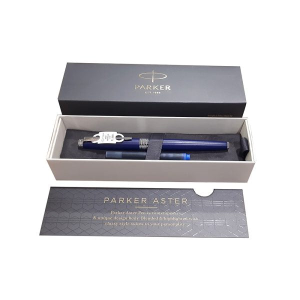 Parker Aster Matte Blue CT Fountain Pen
