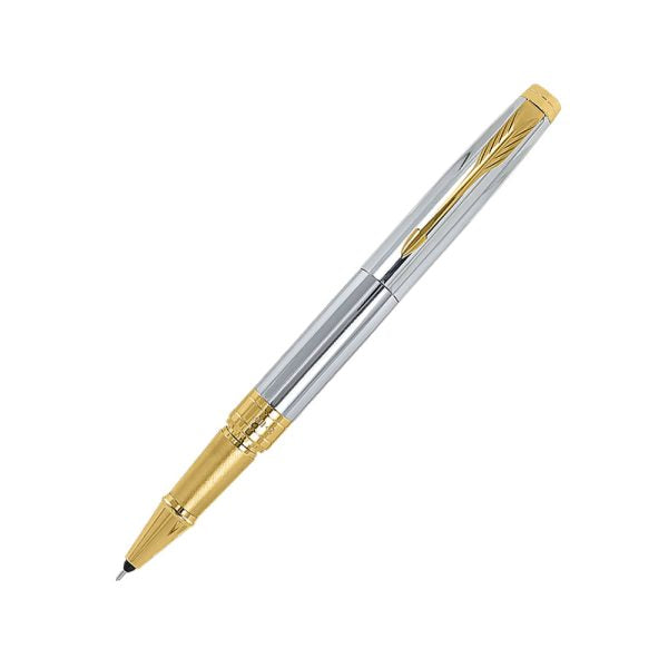 Parker Aster Giftset Shiny Chrome GT Rollerball Pen with Wallet