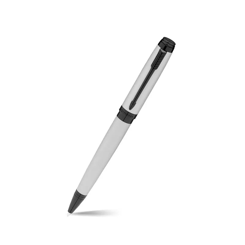 Parker Ambient Dark Grey Black Metal Trim Ball Pen + Rollerball Pen Gift Set