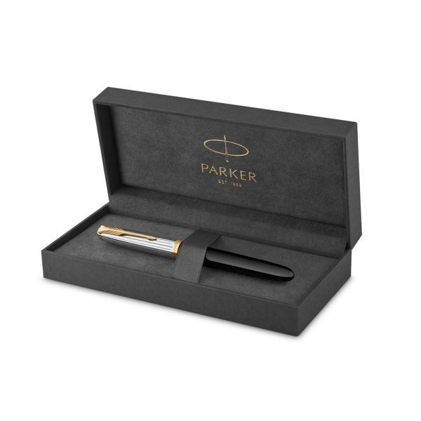 Parker 51 Black GT Fountain Pen Medium Nib