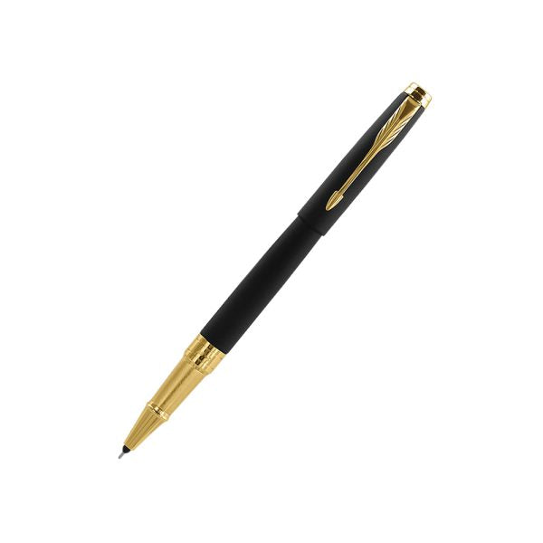 Parker Aster Matte Black GT Rollerball Pen with Card Holder