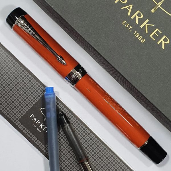 Parker Duofold Classic Red Fountain Pen - Medium