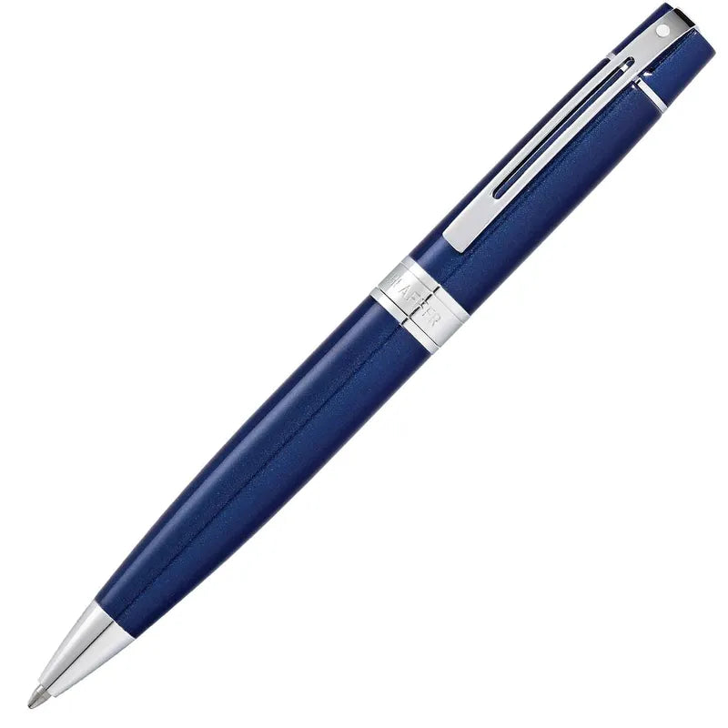 Sheaffer 9341 Gift 300 Glossy Blue with Chrome-Plated Trim Ballpoint Pen