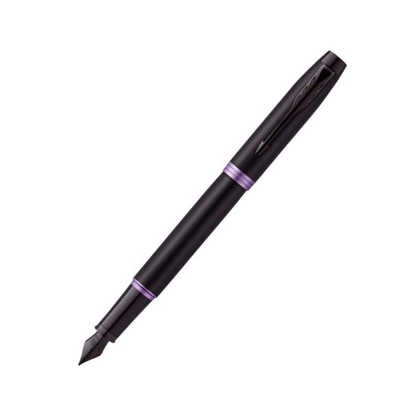 Parker IM Amethyst Purple Black Metal Trim Fountain Pen