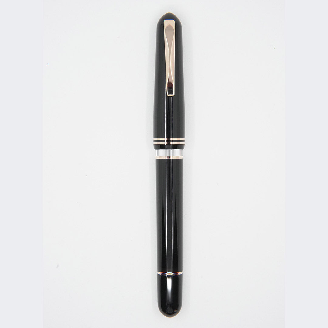 GIOIA | Metis | Fountain Pen | Classic | Black | Rose Gold Trims