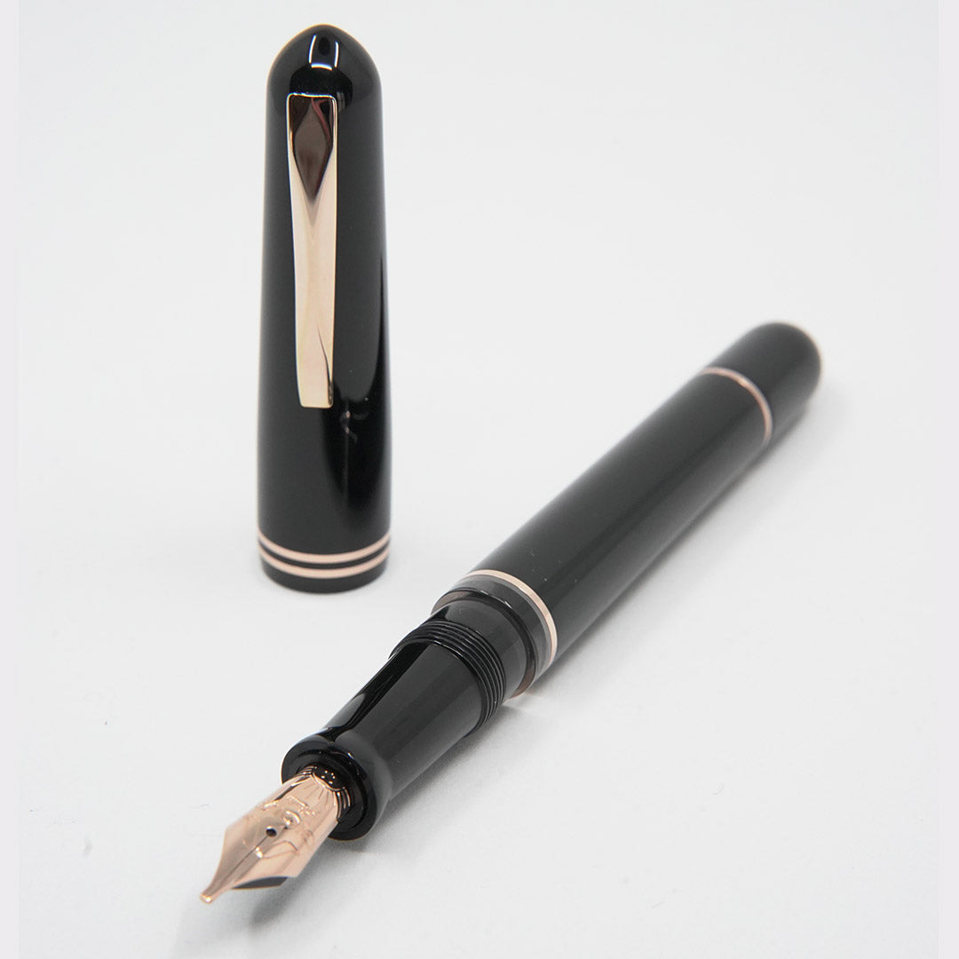 GIOIA | Metis | Fountain Pen | Classic | Black | Rose Gold Trims