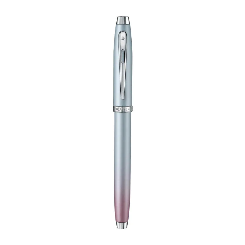 Sheaffer Expressions 100 9376 Blue and Pink Pearlised Gradient with Chrome-plated Trims Rollerball Pen