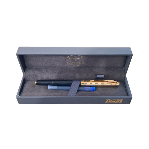 Parker Aster Black & Gold Deluxe GT Fountain Pen