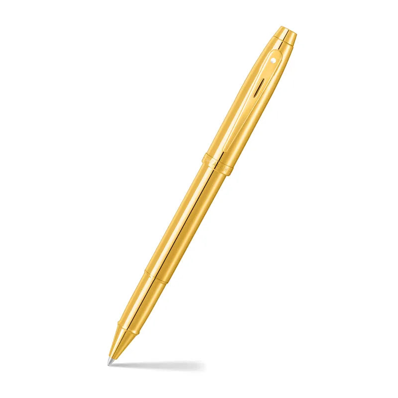 Sheaffer 100 9372 Glossy PVD Gold With PVD Gold Trim Rollerball Pen