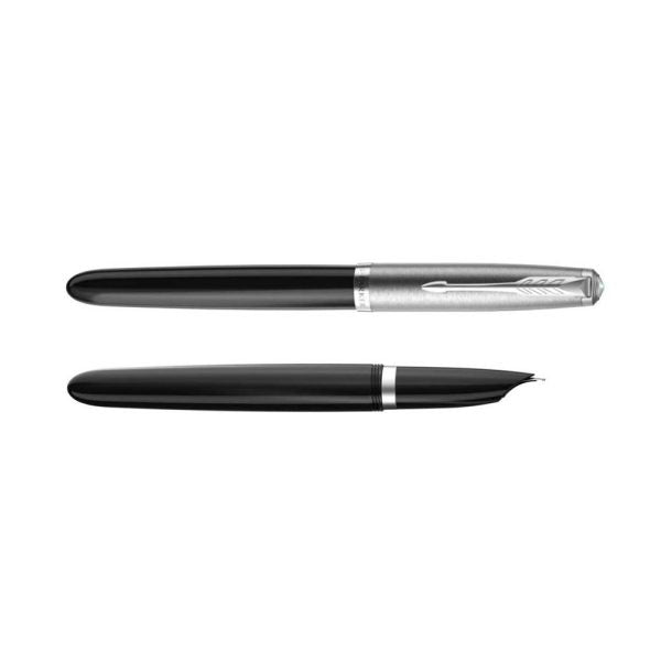 Parker 51 Black Resin CT Fountain Pen Medium Nib