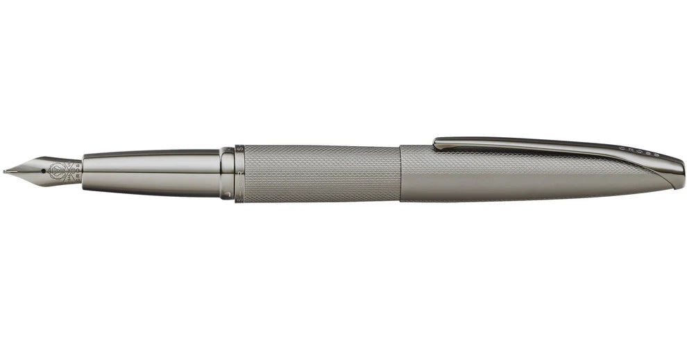 Cross AT886-46MS ATX® Sandblasted Titanium Gray Stainless Steel Medium Nib Fountain Pen
