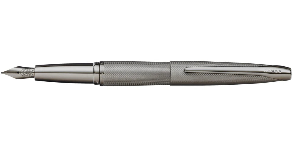 Cross AT886-46MS ATX® Sandblasted Titanium Gray Stainless Steel Medium Nib Fountain Pen