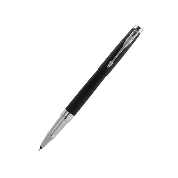 Parker Aster Matte Black CT Rollerball + Fountain Pen with Card Holder