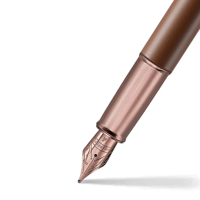 Sheaffer 100 9374 Coffee Edition Matt Brown with Regal Brown PVD Trims Fountain Pen Medium Nib