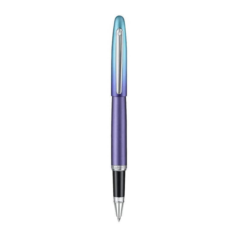Sheaffer Expressions VFM 9430 Blue and Purple Pearlised Gradient  with Chrome-Plated Trim Rollerball Pen