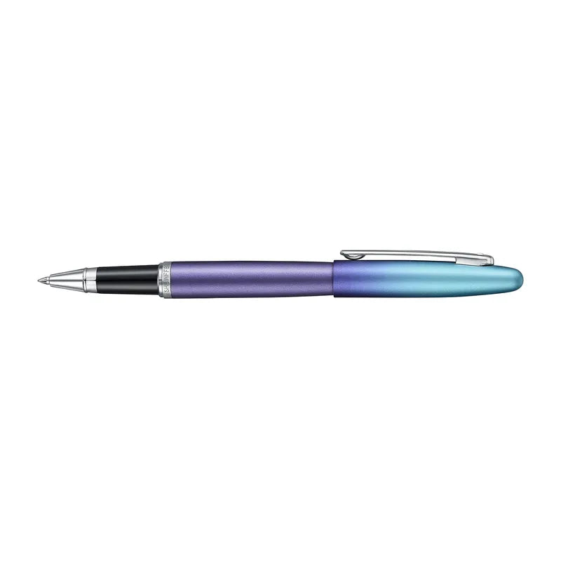 Sheaffer Expressions VFM 9430 Blue and Purple Pearlised Gradient  with Chrome-Plated Trim Rollerball Pen