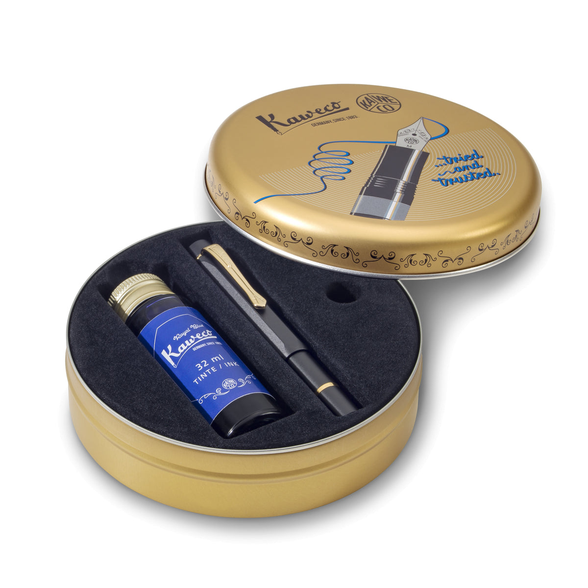 Kaweco PISTON SPORT AL Starter Set Black/Gold