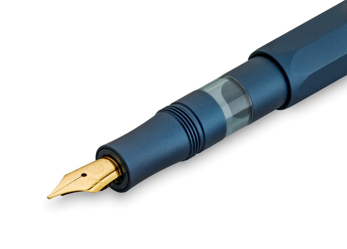 Kaweco PISTON SPORT AL Starter Set Navy/Gold