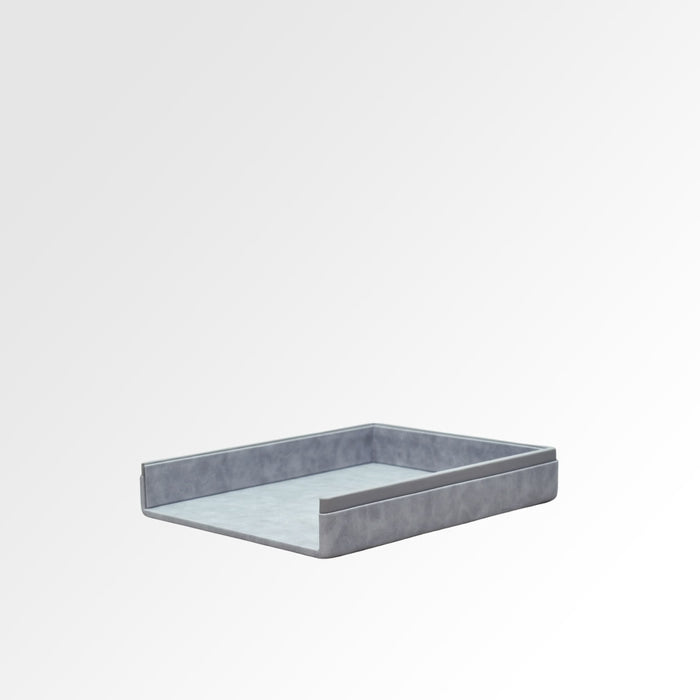 Unmet Desire A4 Paper Tray / Letter Tray | Faux Leather | Moderno | Grey