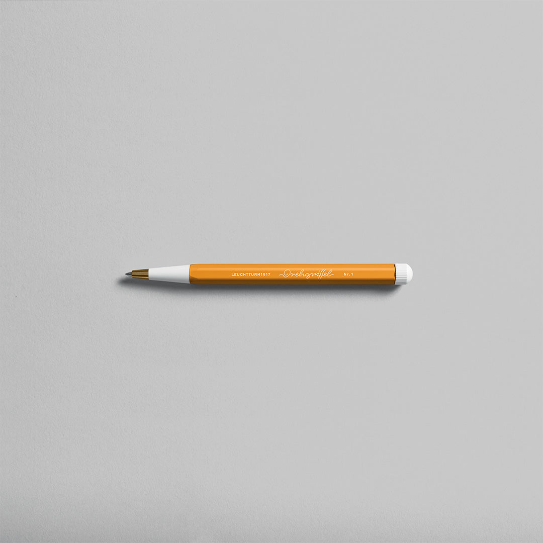 LEUCHTTURM1917 Gel Pen with Document Proof Black Ink | Drehgriffel No. 1 | Rising Sun Orange| Twist Mechanism - penpencilink