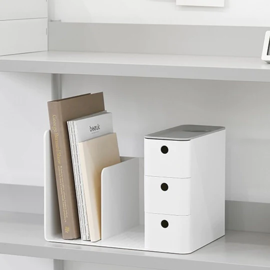 Litem | Combo Book Rack with 3 Drawers| 2 Bookshelf| 1 Pen Stand | Mint