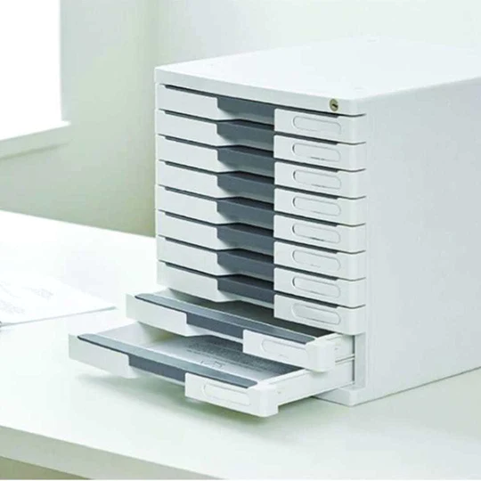 Sysmax | Lockable File Cabinet | 10 Drawers | Blue |New Max | For Office School  & Hospital