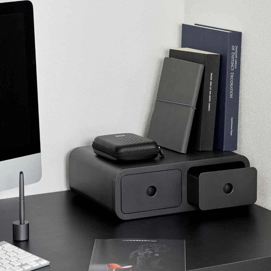 Sysmax | Storage Box|Monitor Stand | White | For Office & Home