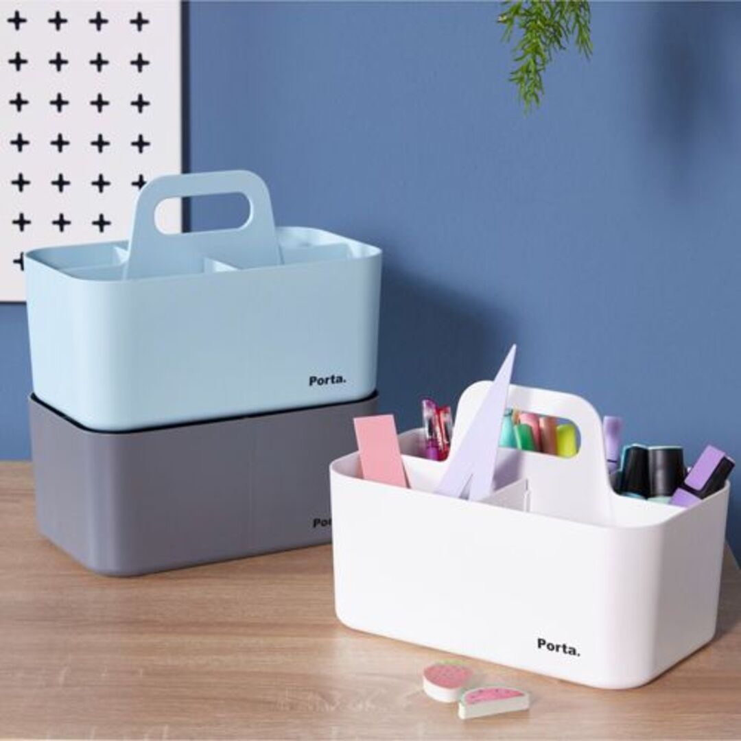 Litem | Portable | Stackable | Organizer | Yellow |Porta Compact |For Office Home & Kitchen
