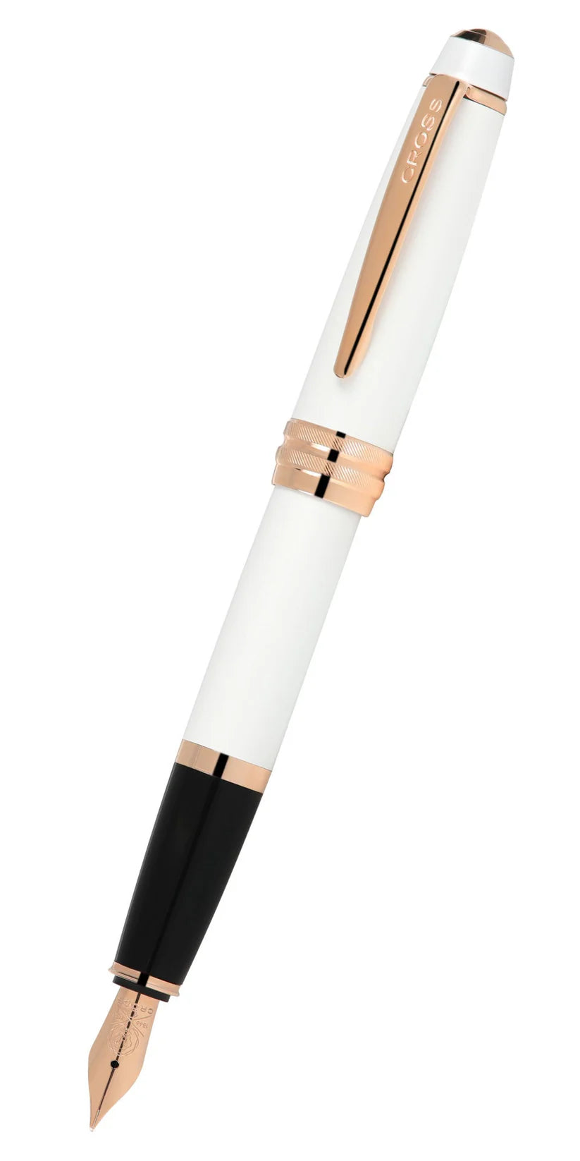 Cross AT0456-22MS Bailey™ Pearlescent White Lacquer Medium Nib Fountain Pen
