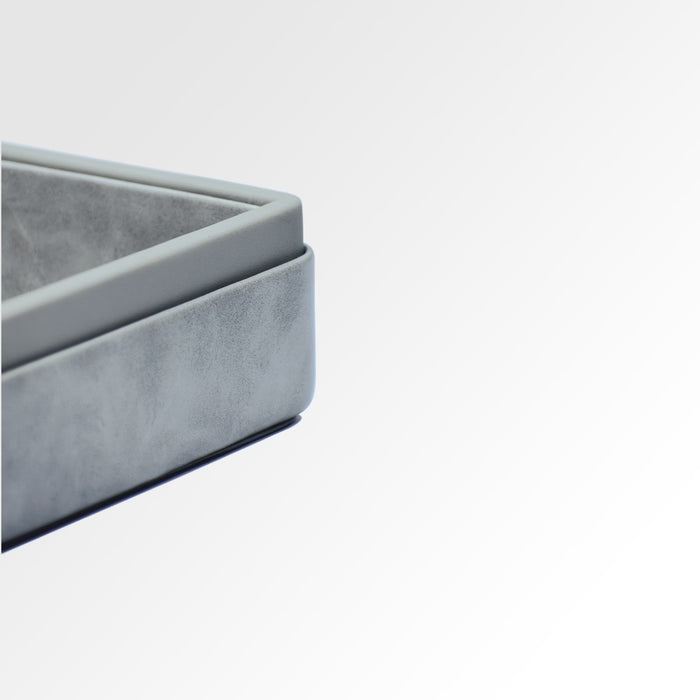 Unmet Desire A4 Paper Tray / Letter Tray | Faux Leather | Moderno | Grey