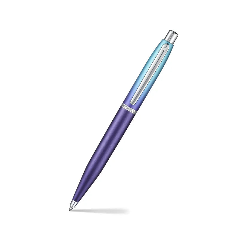 Sheaffer Expressions VFM 9430 Blue and Purple Pearlised Gradient with Chrome-Plated Trims Ballpoint Pen
