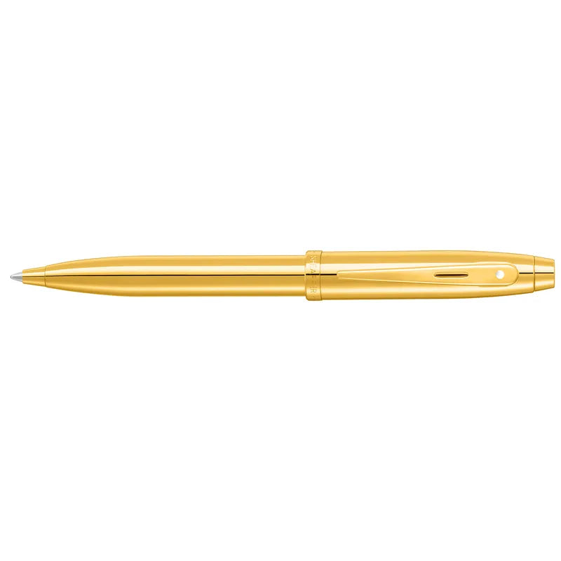 Sheaffer 100 9372 Glossy PVD Gold With PVD Gold Trim Ballpoint Pen